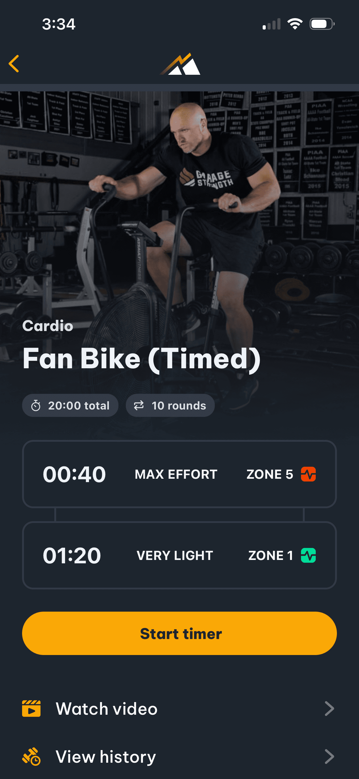 HIIT workout