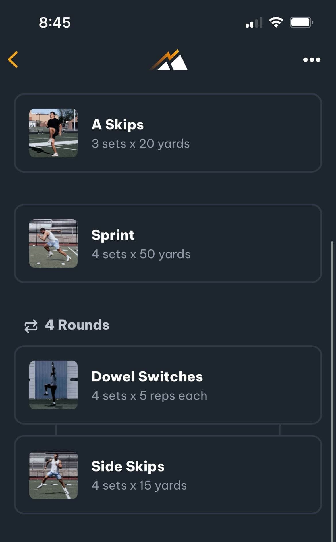 example speed workout