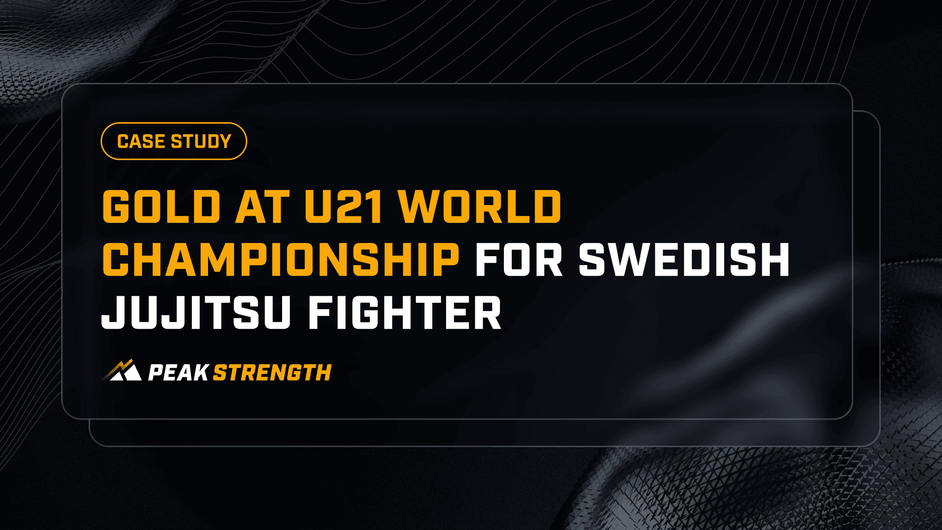 Gold at U21 World Championship for Swedish Jujitsu Fighter