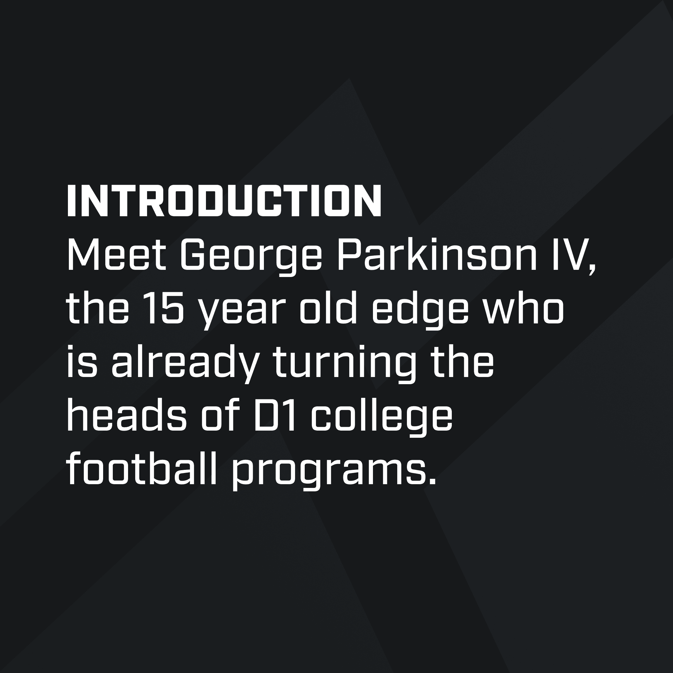athlete intro