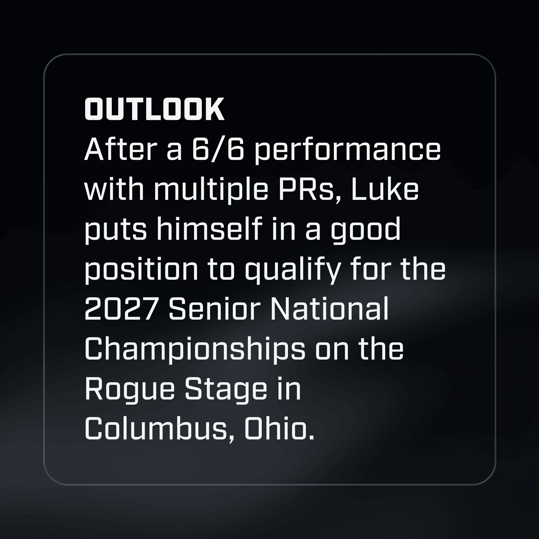Luke Sterns outook