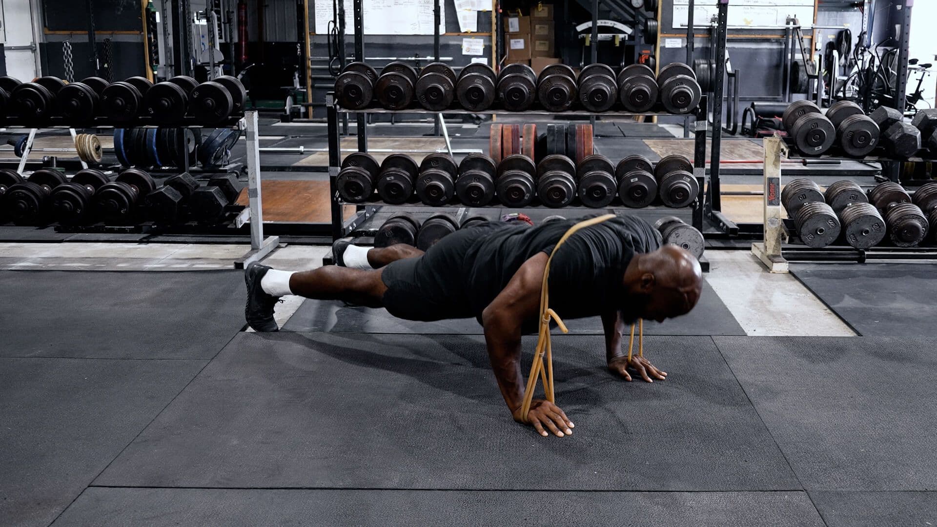 banded push ups