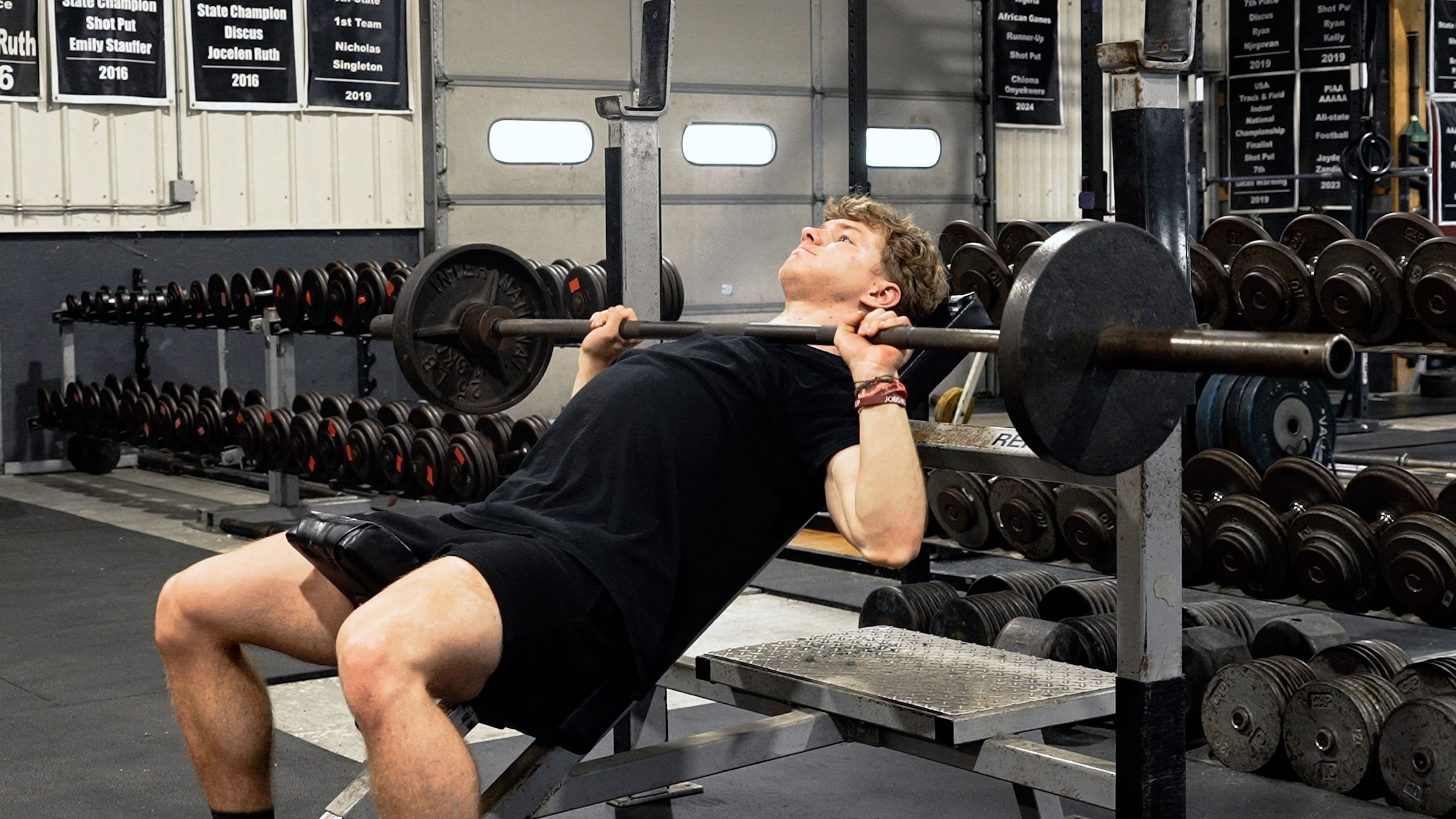 incline bench press