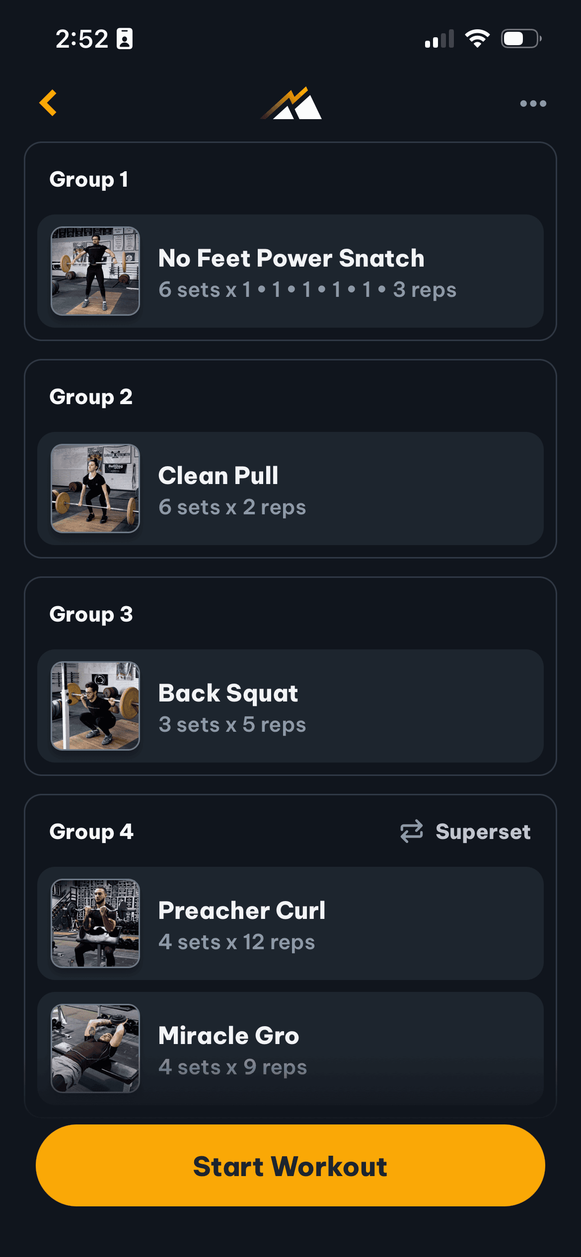 Full body power day